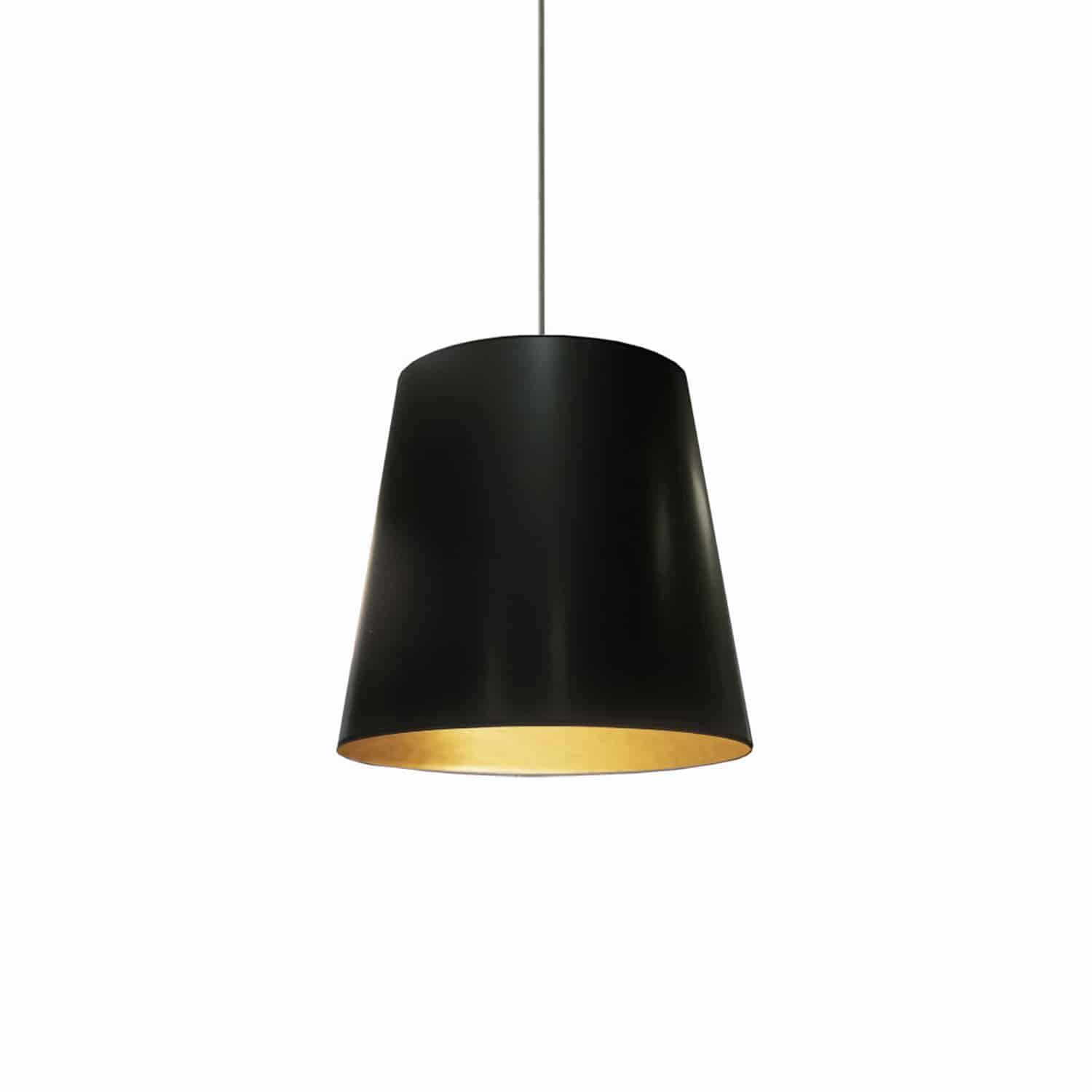 White Gold Drum Pendant Light