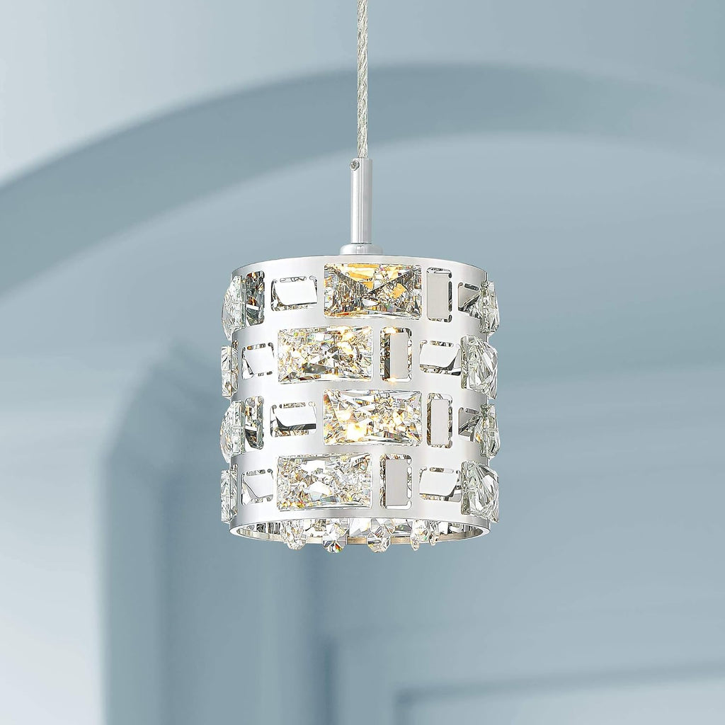 Chrome Crystal Mini LED Pendant Light