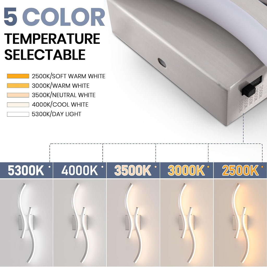 24" Brushed Nickel Dimmable LED Vanity Light