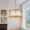 Gold 4-Light Farmhouse Chandelier