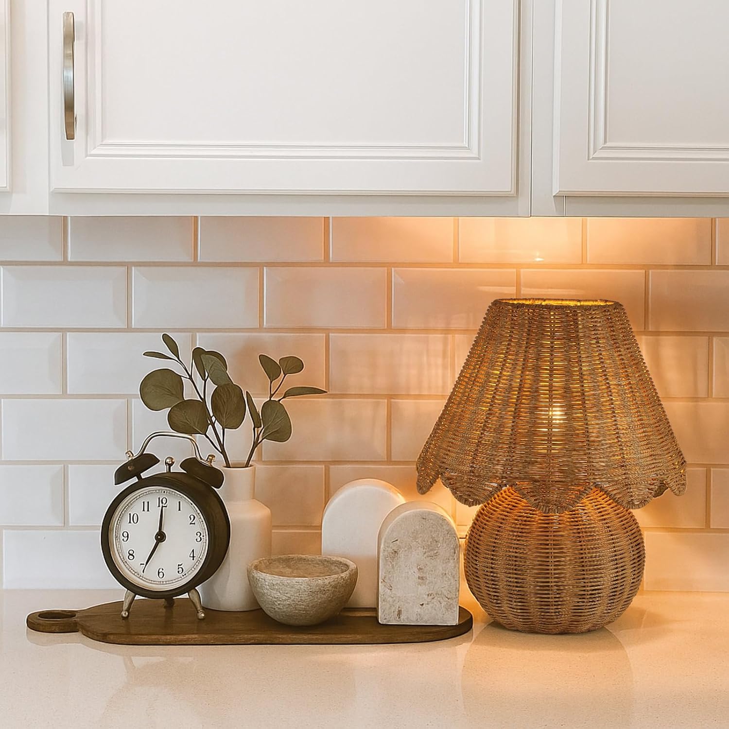 Woven Rattan Decor Table Lamp