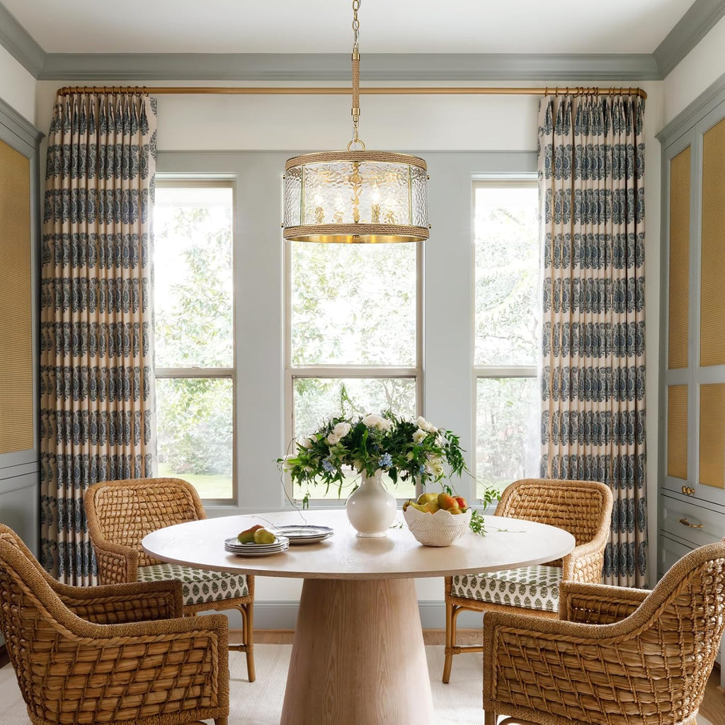 Gold 4-Light Farmhouse Chandelier