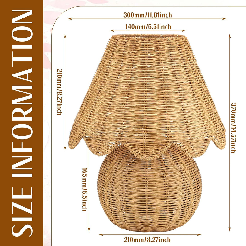 Woven Rattan Decor Table Lamp