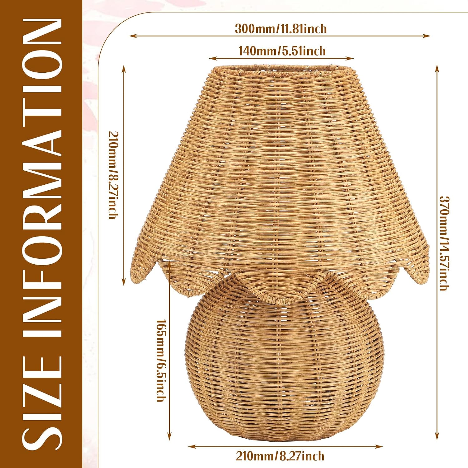 Woven Rattan Decor Table Lamp
